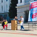 Jenn speaking at Stand Up For Science in Sacramento