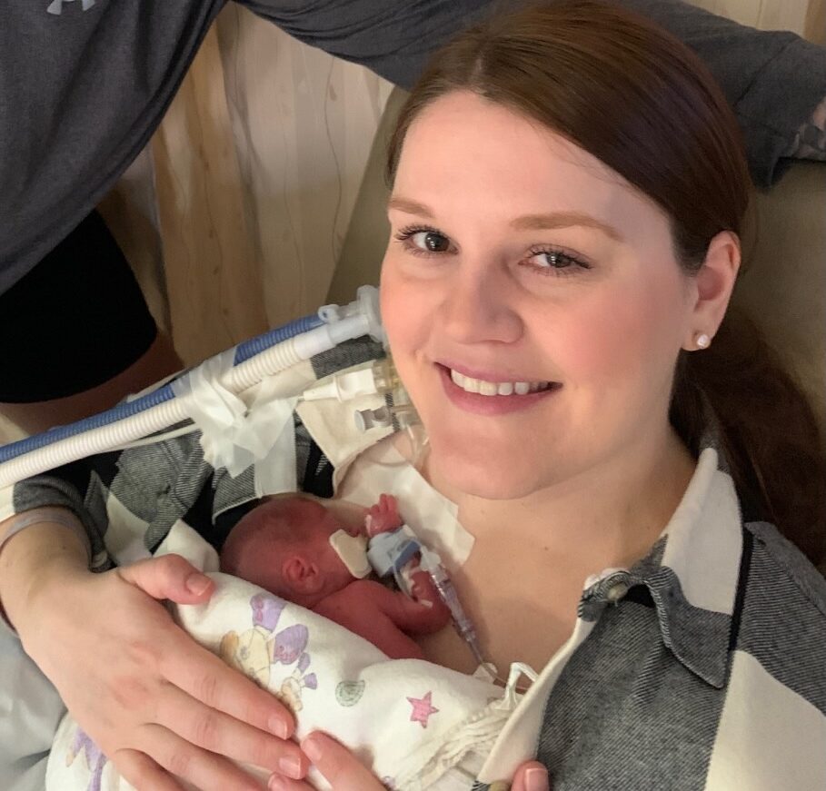 Lyddia holding her son Rexton