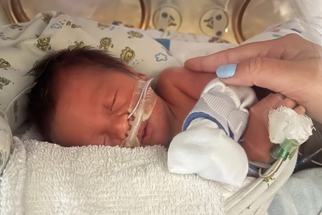 baby boy Walter in NICU