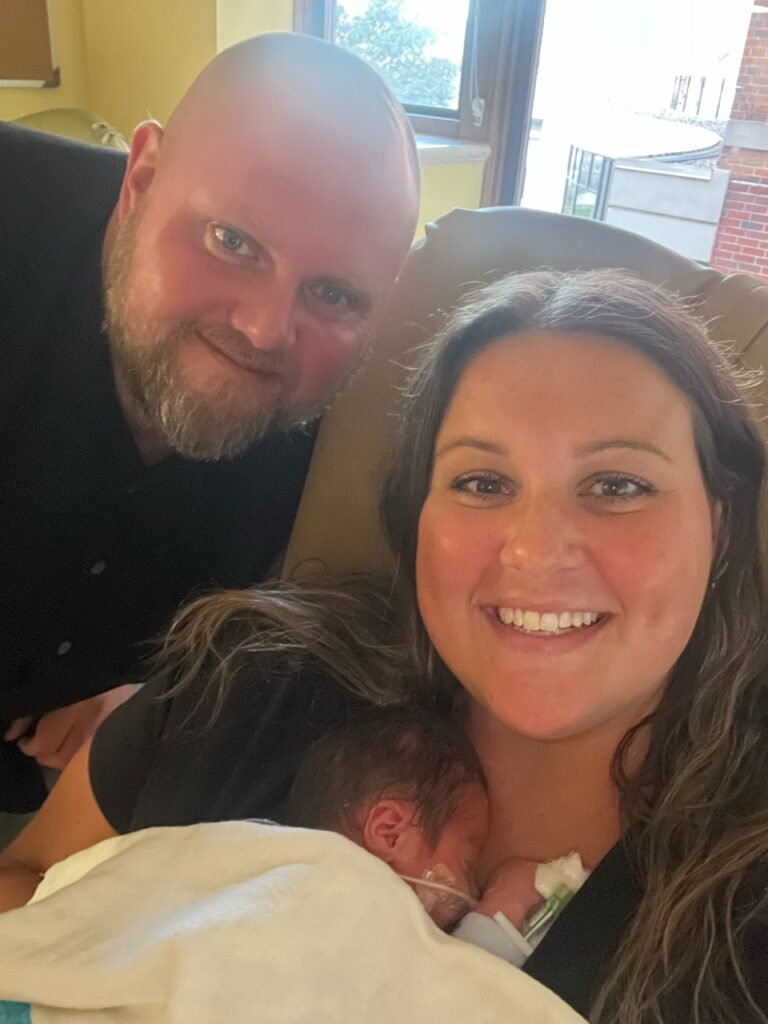 baby boy and parents